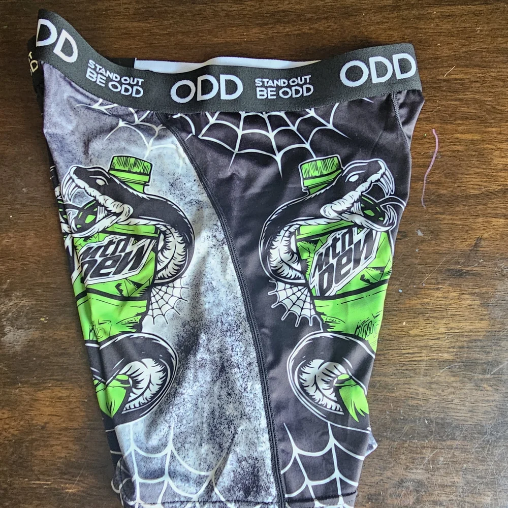 Mtn Dew x ODD Sox Boxer Briefs Size L New With Tags Snake Graphic